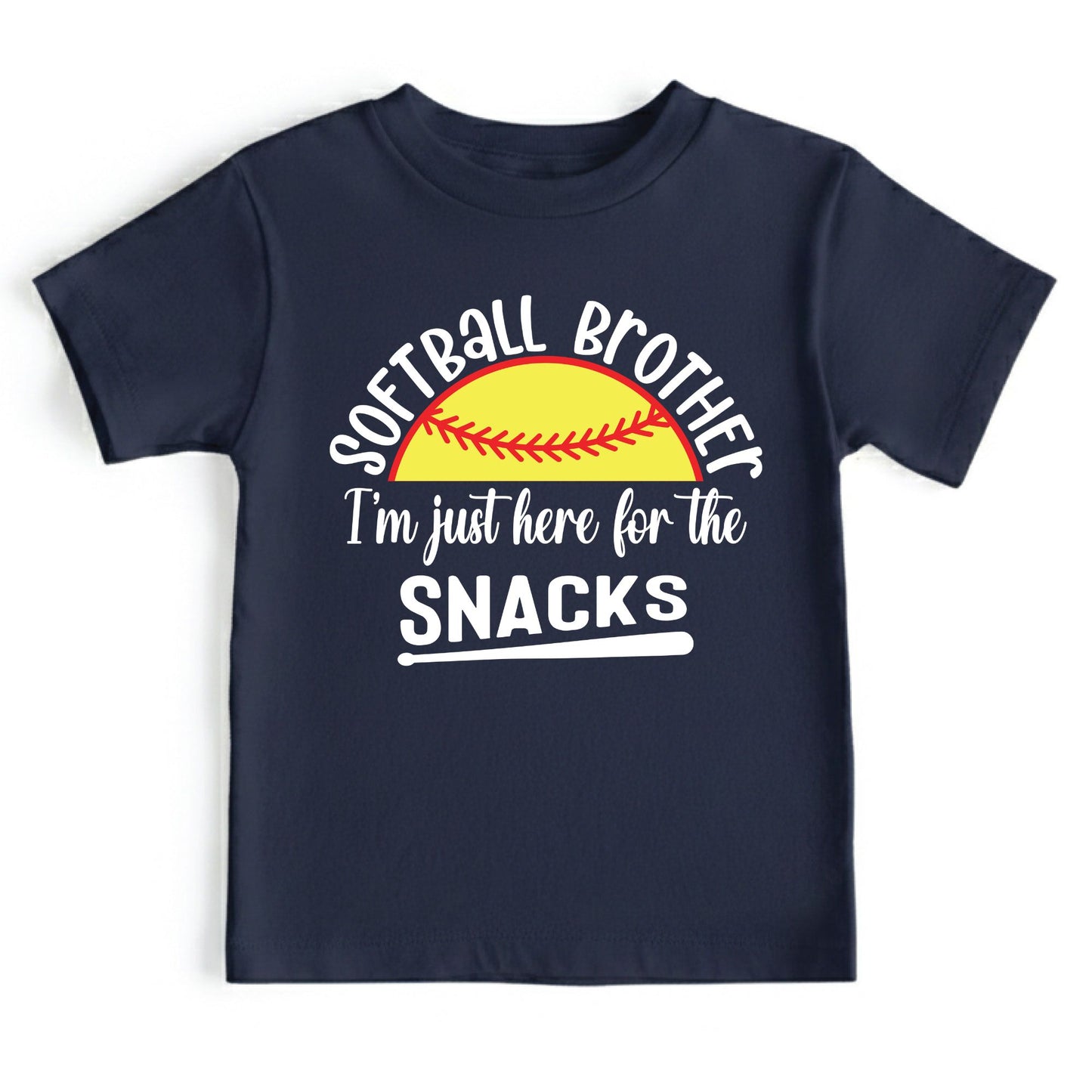 Softball Brother Shirts I'm Just Here For The Snacks  Sweatshirt