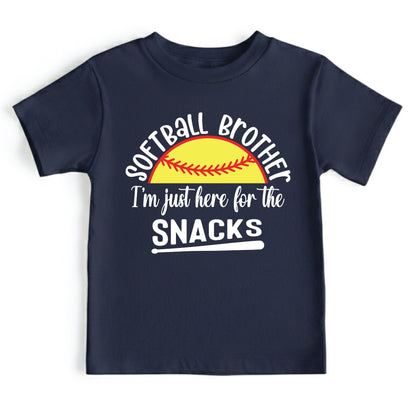 Softball Brother Shirts I'm Just Here For The Snacks  Sweatshirt