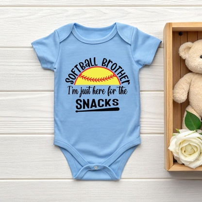 Softball Brother Shirts I'm Just Here For The Snacks  Sweatshirt