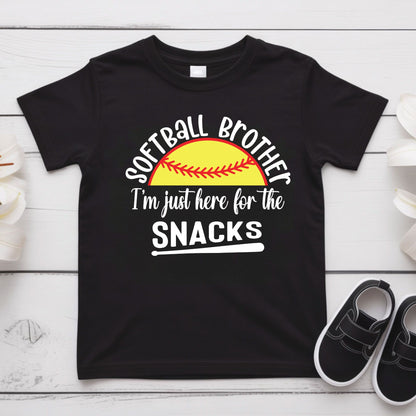 Softball Brother Shirts I'm Just Here For The Snacks  Sweatshirt