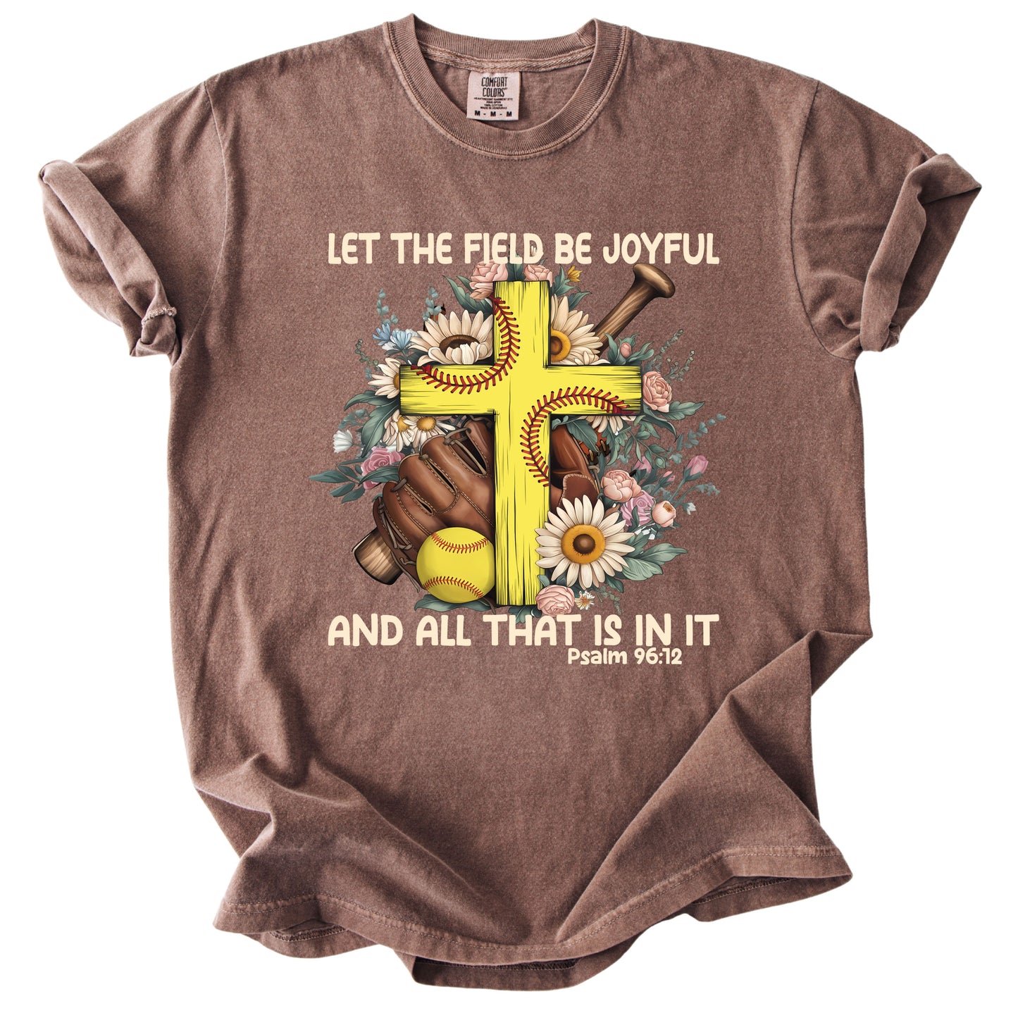 Softball Christian Comfort Colors T Shirt