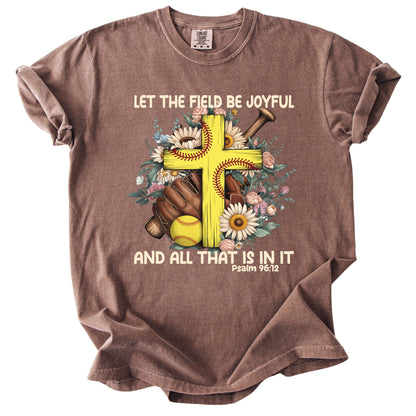 Softball Christian Comfort Colors T Shirt
