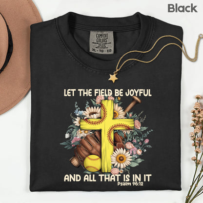 Softball Christian Comfort Colors T Shirt