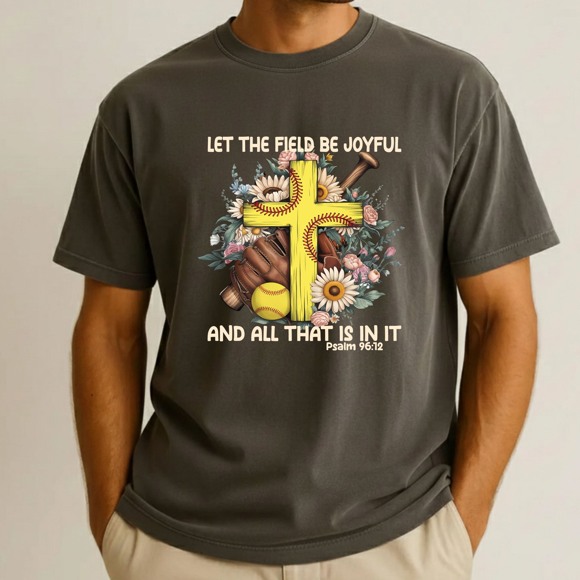 Softball Christian Comfort Colors T Shirt Boho Sports Bible Verse Tees Jesus Faith Apparel Tank Top Religious Long Sleeve Gifts