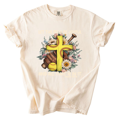 Softball Christian Comfort Colors T Shirt
