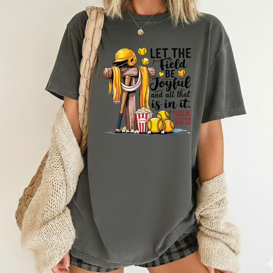 Softball Christian Comfort Colors T Shirt Sport Gospel Message Tees Jesus Faith Apparel Tank Top Religious Long Sleeve Gifts