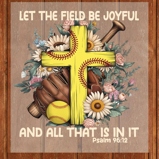 Softball Christian DTF Transfer Ready to Press Boho Sports Bible Verse Mom Heat Transfer for Shirts Bible Verse UV Sticker