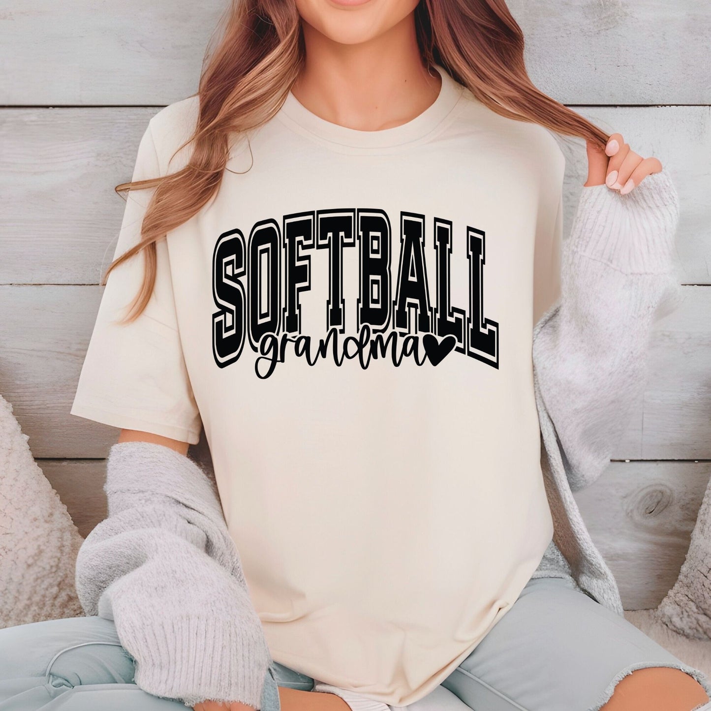 Softball Grandma DTF Transfer ready to Press Sports Heat Transfer for Shirts Softball Nana UV Sticker Prints Iron on Transfer