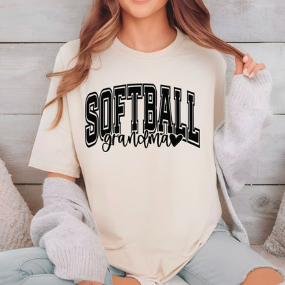 Softball Grandma DTF Transfer ready to Press Sports Heat Transfer for Shirts Softball Nana UV Sticker Prints Iron on Transfer