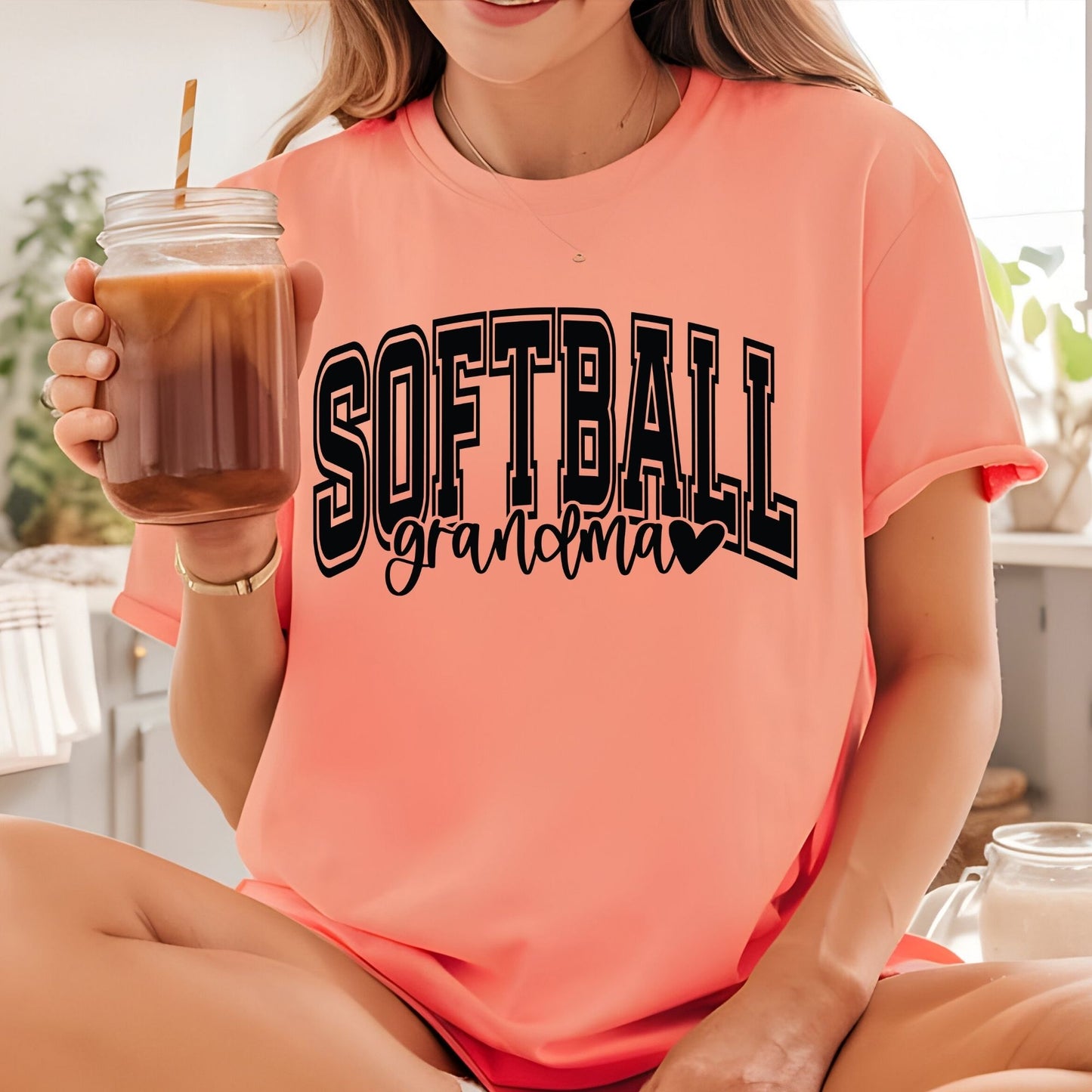Softball Grandma DTF Transfer ready to Press