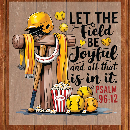 Softball Sport Christian DTF Transfer Ready to Press Christian Faith Heat Transfer for Shirts Bible Verse UV Sticker Prints