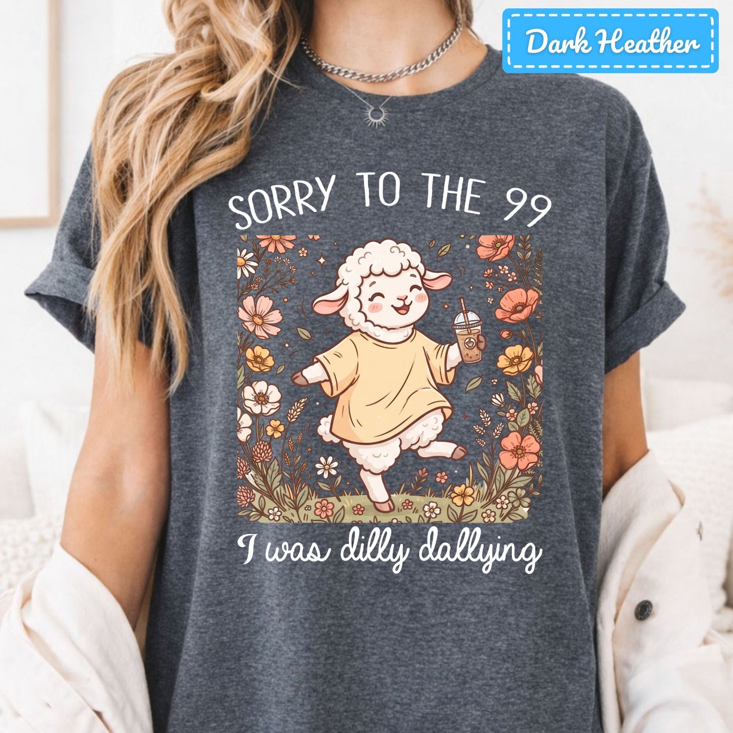 Sorry to the 99 Sheep T-Shirt, Floral Coffee Christian Sweatshirt, Funny Faith Tee
