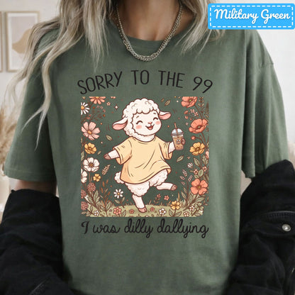 Sorry to the 99 Sheep T-Shirt, Floral Coffee Christian Sweatshirt, Funny Faith Tee