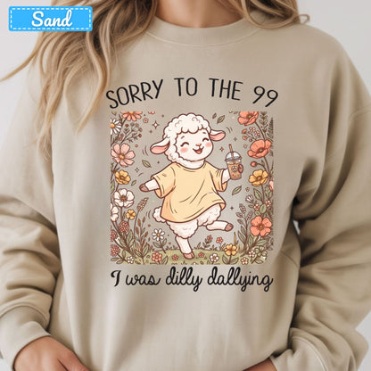 Sorry to the 99 Sheep T-Shirt, Floral Coffee Christian Sweatshirt, Funny Faith Tee