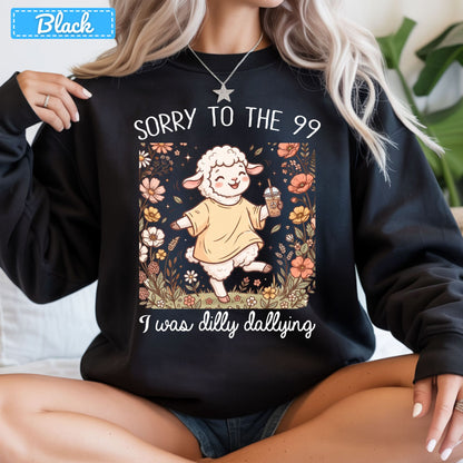 Sorry to the 99 Sheep T-Shirt, Floral Coffee Christian Sweatshirt, Funny Faith Tee