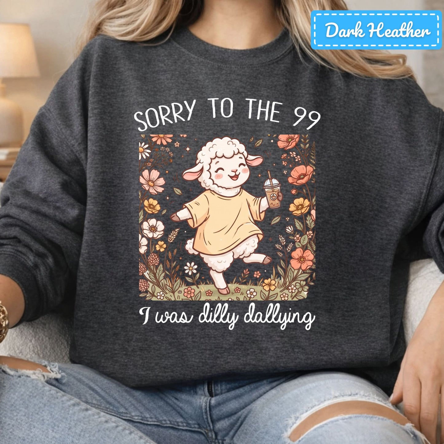Sorry to the 99 Sheep T-Shirt, Floral Coffee Christian Sweatshirt, Funny Faith Tee