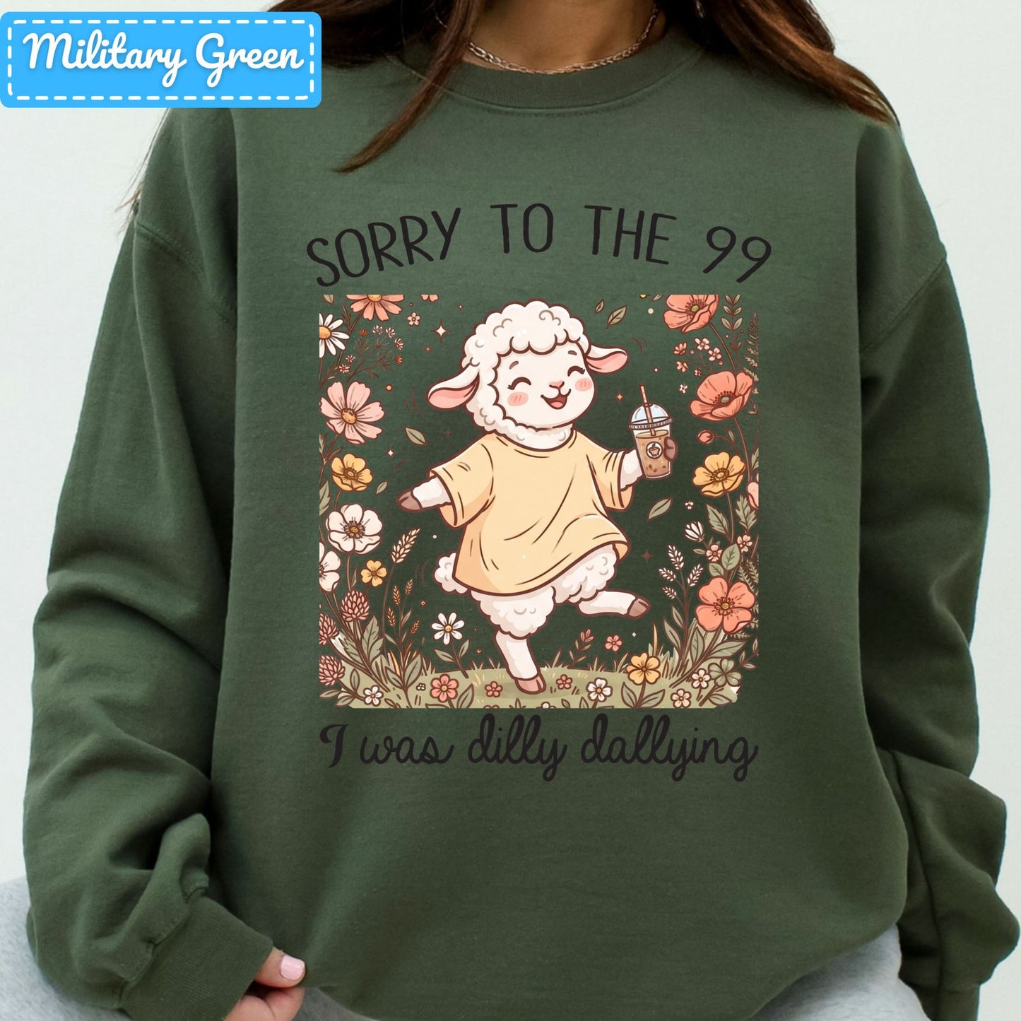 Sorry to the 99 Sheep T-Shirt, Floral Coffee Christian Sweatshirt, Funny Faith Tee