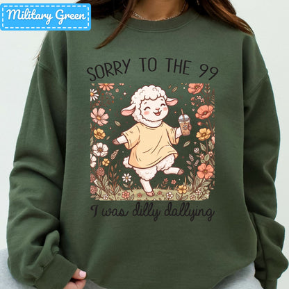 Sorry to the 99 Sheep T-Shirt, Floral Coffee Christian Sweatshirt, Funny Faith Tee