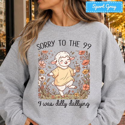 Sorry to the 99 Sheep T-Shirt, Floral Coffee Christian Sweatshirt, Funny Faith Tee