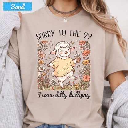 Sorry to the 99 Sheep T-Shirt, Floral Coffee Christian Sweatshirt, Funny Faith Tee