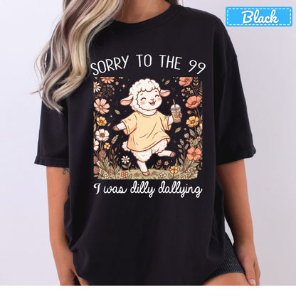 Sorry to the 99 Sheep T-Shirt, Floral Coffee Christian Sweatshirt, Funny Faith Tee