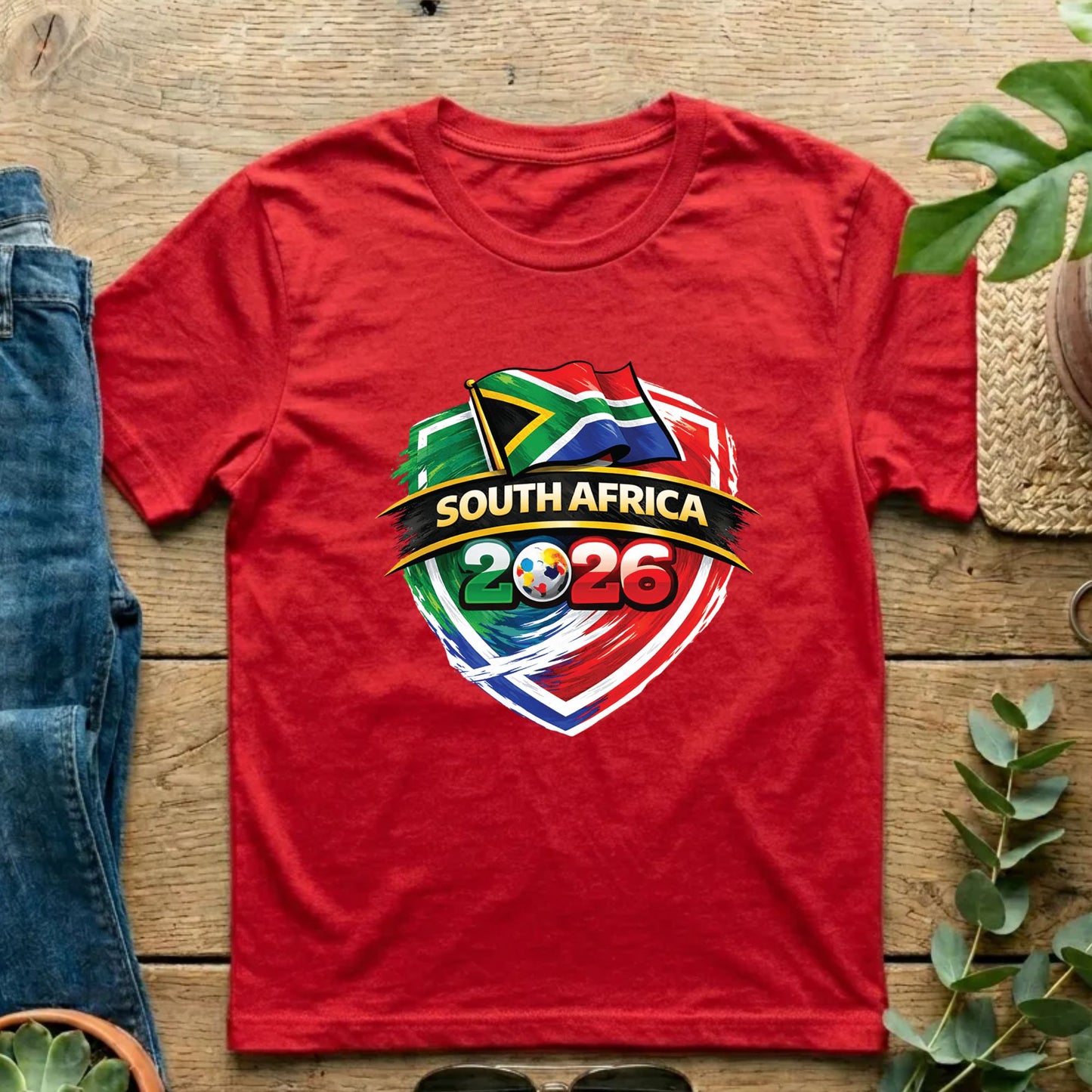 South Africa World Cup T Shirt Soccer Supporter Tees