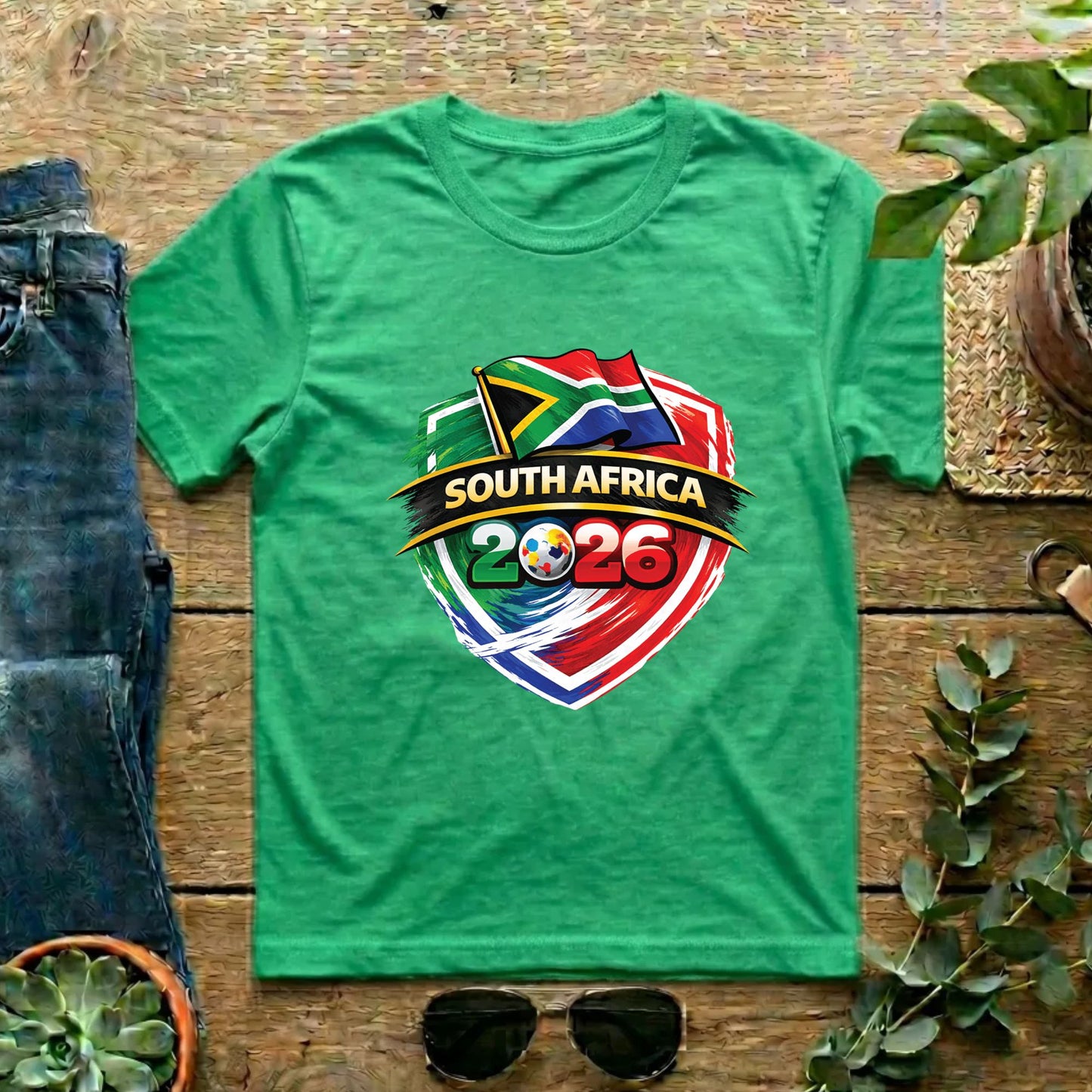 South Africa World Cup T Shirt Soccer Supporter Tees