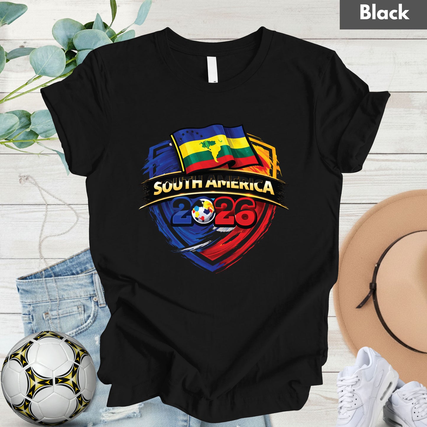 South America 2026 World Cup T Shirt Soccer Supporter Tees