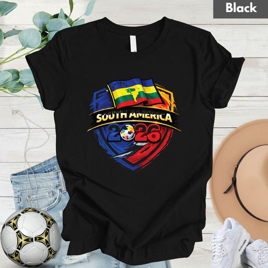 South America 2026 World Cup T Shirt Soccer Supporter Tees