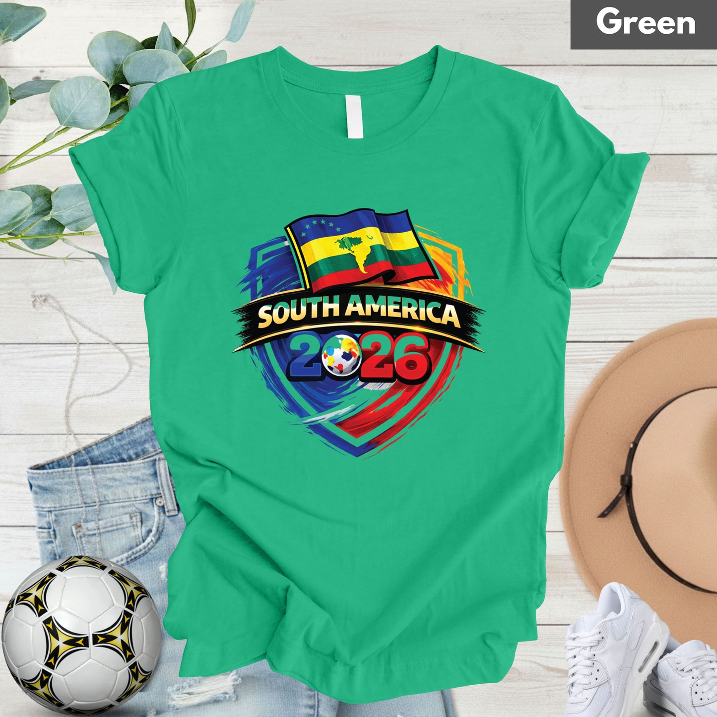 South America 2026 World Cup T Shirt Soccer Supporter Tees