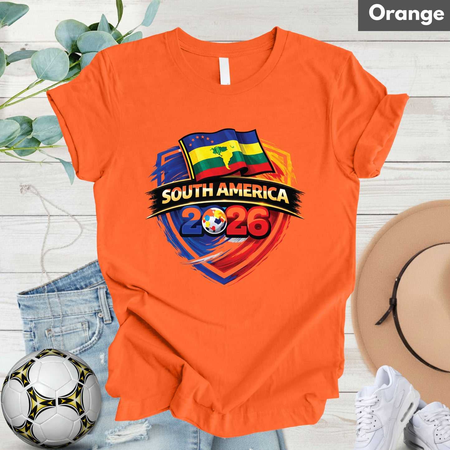 South America 2026 World Cup T Shirt Soccer Supporter Tees