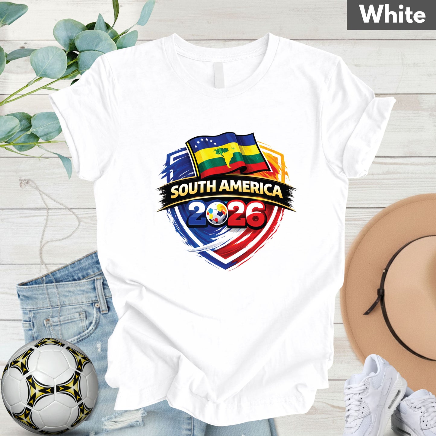 South America 2026 World Cup T Shirt Soccer Supporter Tees