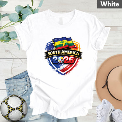 South America 2026 World Cup T Shirt Soccer Supporter Tees
