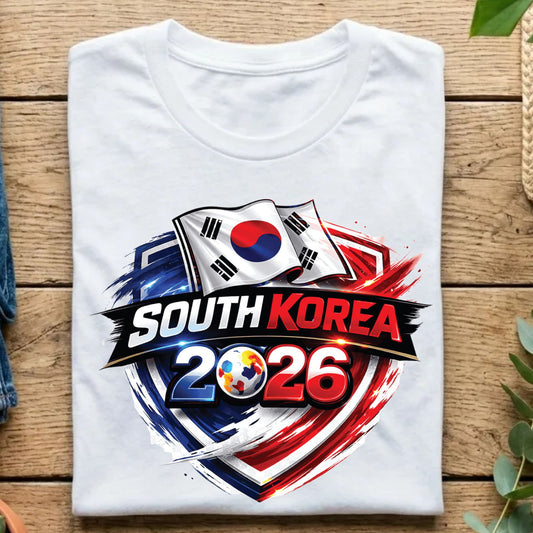 South Korea 2026 World Cup T Shirt Soccer Supporter Tees