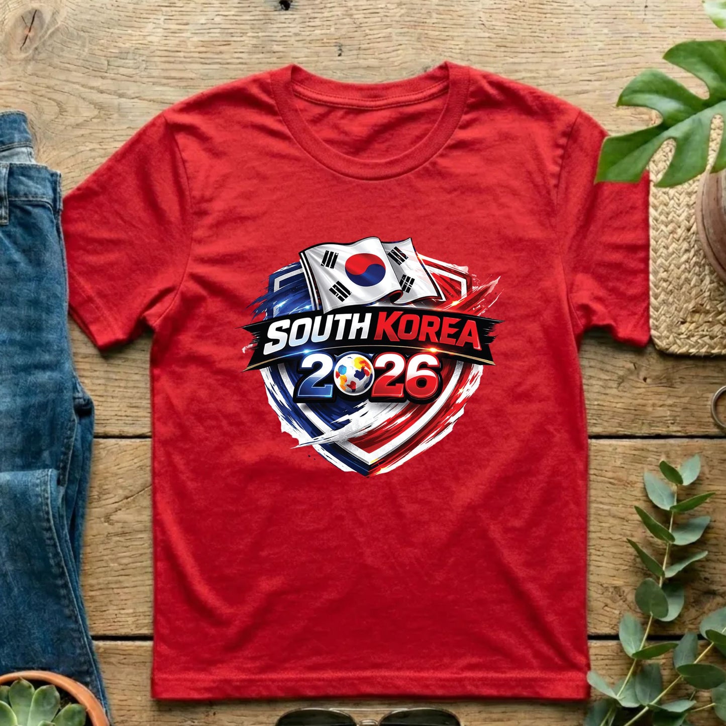 South Korea 2026 World Cup T Shirt Soccer Supporter Tees