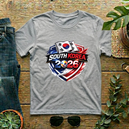 South Korea 2026 World Cup T Shirt Soccer Supporter Tees