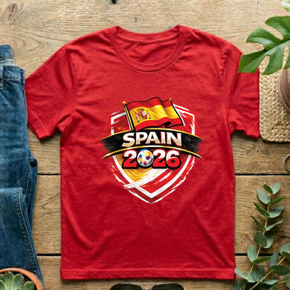 Spain World Cup T Shirt Soccer Supporter Tees