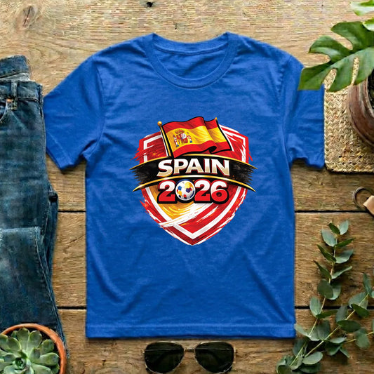 Spain World Cup T Shirt Soccer Supporter Tees