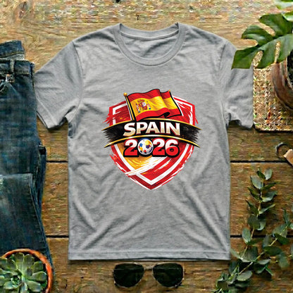 Spain World Cup T Shirt Soccer Supporter Tees