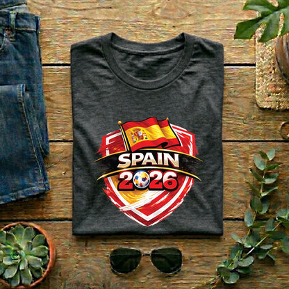 Spain World Cup T Shirt Soccer Supporter Tees