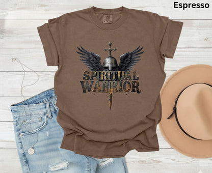 Spiritual Warrior T Shirt Christian Armor Of God Tee Knight Faith Shirt Adult Youth Toddler Baby Religious Gift Soldier For Christ Tee Shirt