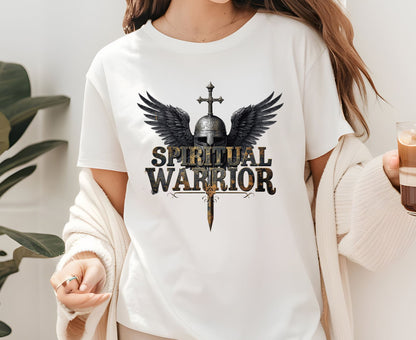 Spiritual Warrior T Shirt Christian Armor Of God Tee Knight Faith Shirt Adult Youth Toddler Baby Religious Gift Soldier For Christ Tee Shirt
