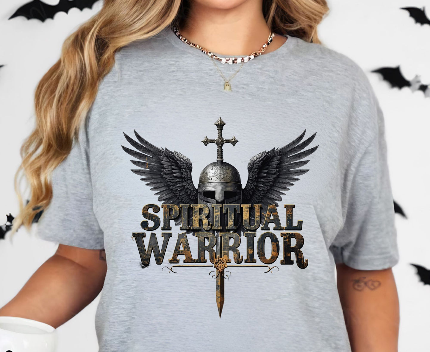 Spiritual Warrior T Shirt Christian Armor Of God Tee Knight Faith Shirt Adult Youth Toddler Baby Religious Gift Soldier For Christ Tee Shirt