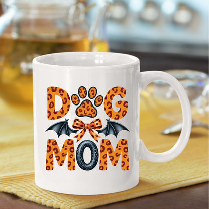 Spooky Dog Mom Leopard Bat DTF Transfer
