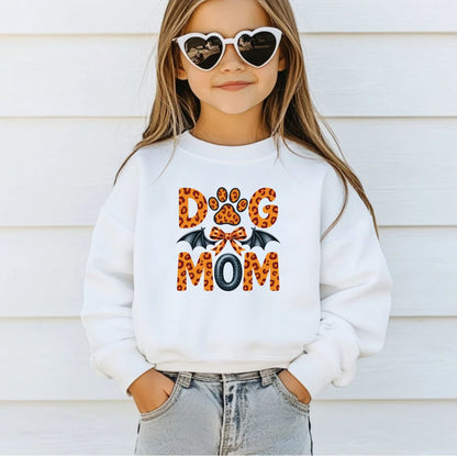 Spooky Dog Mom Leopard Bat DTF Transfer