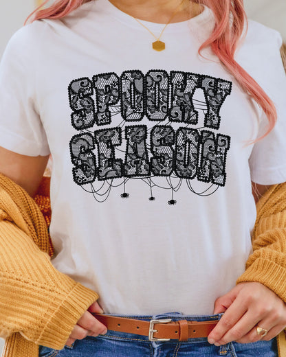 Spooky Season Lace Halloween Gothic DTF Transfer