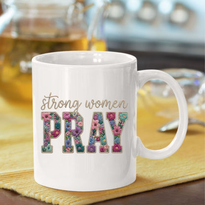 Strong Women Pray DTF Transfer Ready to Press