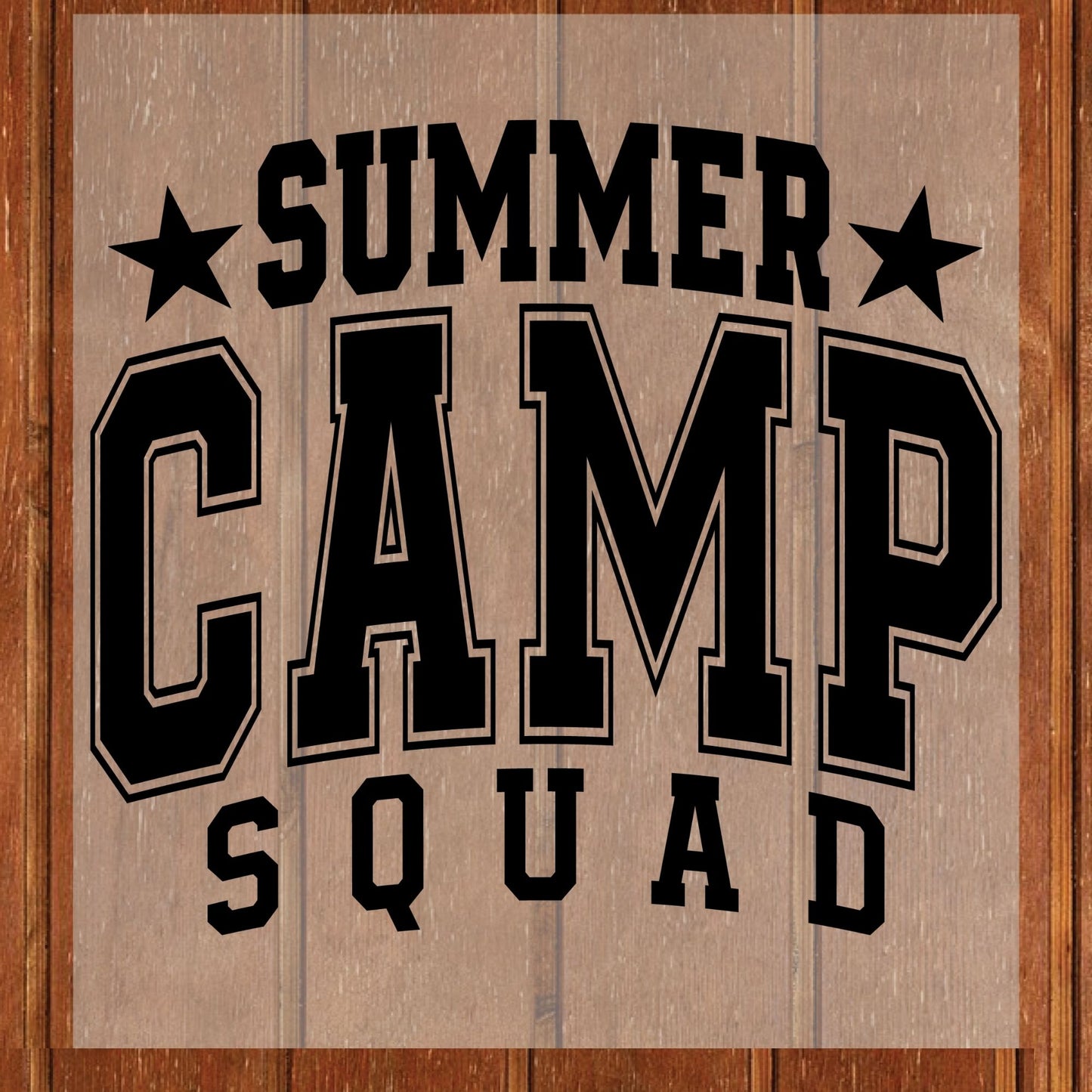 Summer Camp Squad DTF Transfer Ready to Press Retro Varsity Camp Heat Transfer For Shirt Counselor Group UV Sticker Prints Iron on Transfer