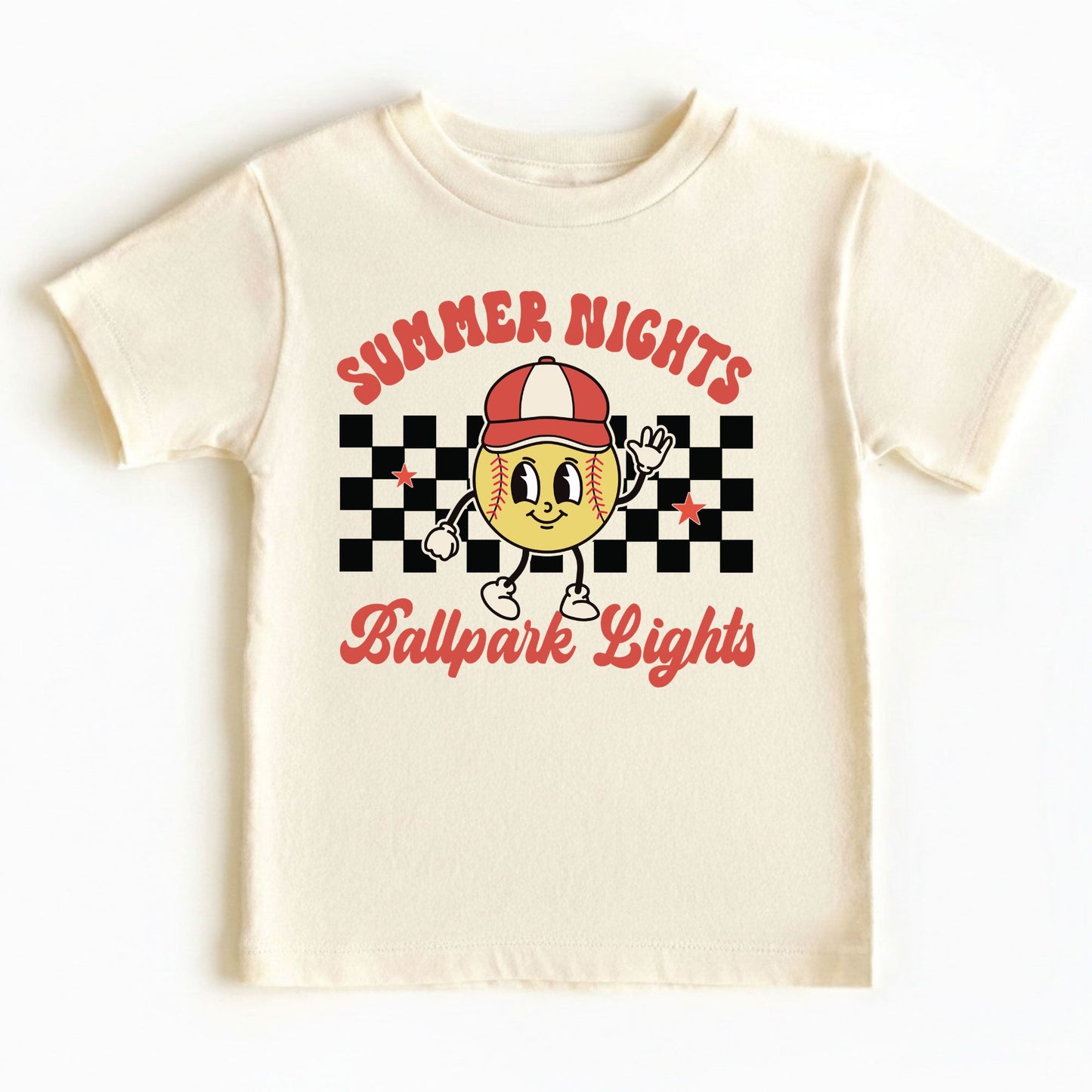 Summer Nights Ballpark Lights Youth Shirt