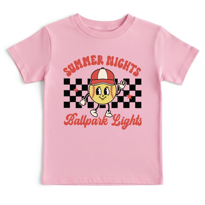 Summer Nights Ballpark Lights Youth Shirt